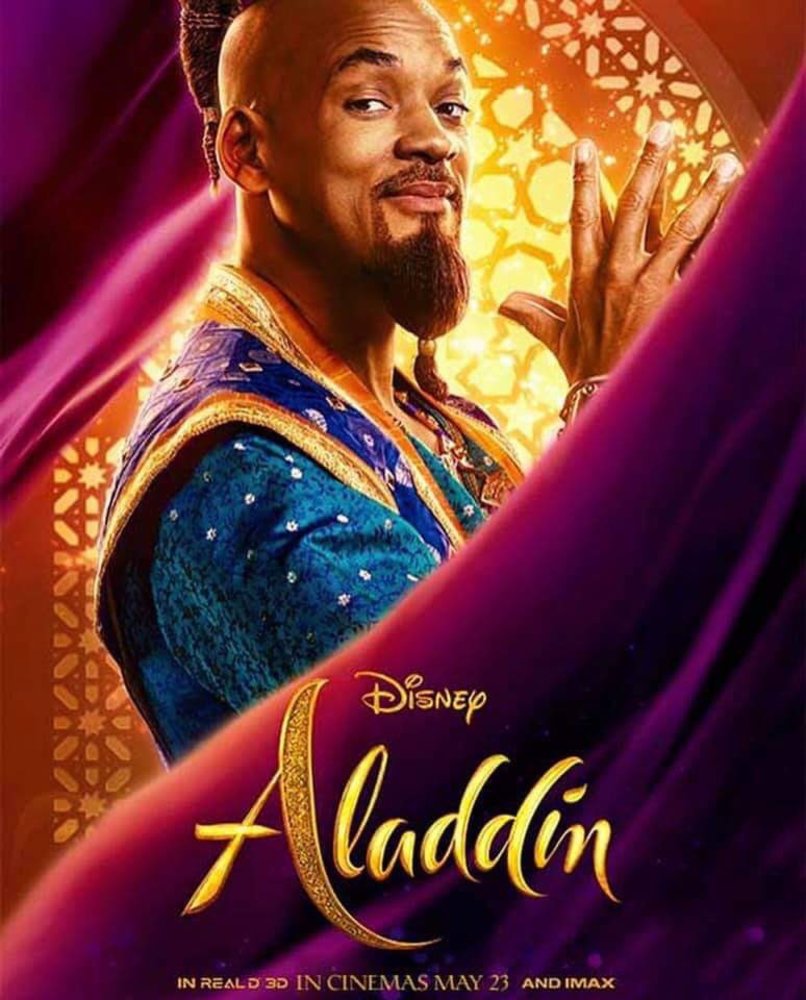 ویل اسمیت در پوستری از فیلم سینمایی «علاءالدین» (Aladdin)